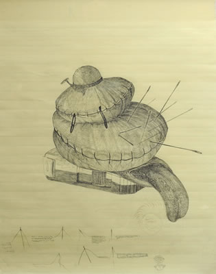 Maria Bussmann, Zeichnungen zu Hannah Arendt, 2012, Galerie Altnöder Salzburg