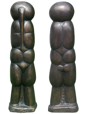Otto Eder - Stehende Figur mit Keil - Galerie Altn&ouml;der
