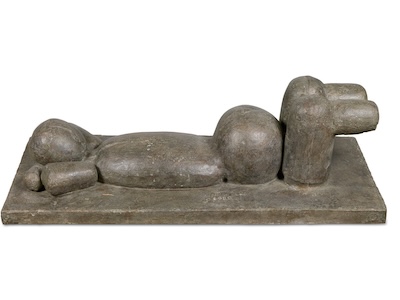 Otto Eder - Liegende mit angewinkelten Beinen - Galerie Altn&ouml;der
