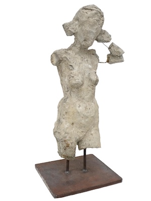 Otto Eder - Aufrechter weiblicher Akt - Galerie Altn&ouml;der