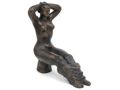 Otto Eder - Sitzende auf Sockel - Galerie Altn&ouml;der Salzburg