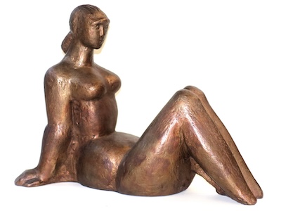 Otto Eder - Weibliche lagernde Figur - Galerie Altn&ouml;der Salzburg