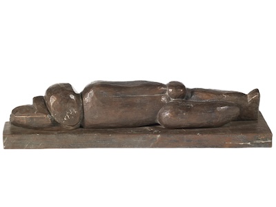 Otto Eder - Seitlich liegende Figur - Galerie Altn&ouml;der Salzburg