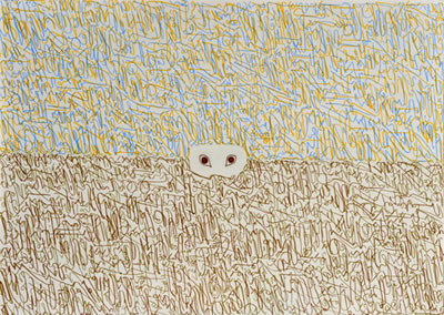 N.N., Ohne Titel (Augen), 2007/2010, Galerie Atnöder Salzburg